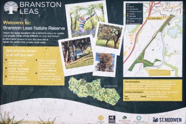 F21_1156r1 29th April 2021: Branston Leas Nature Reserve: Information Board: © Paul L.G. Morris