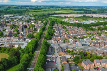 JF_DJI_0146r1 1st June 2022: Rugeley aerial view: © Jenny France: