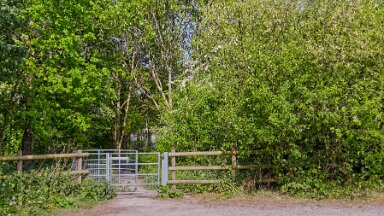 F25_1065 16th May 2025: Parrots Drumble Nature Reserve: © 2025 Paul L.G. Morris: Entrance