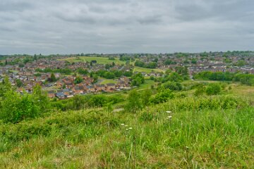 whitfield-valley-and-chatterley-PLGM-H25_3976r1 22nd May 2025: Chatterley Whitfield Colliery: © 2025 Paul L.G. Morris: View from the spoil heap