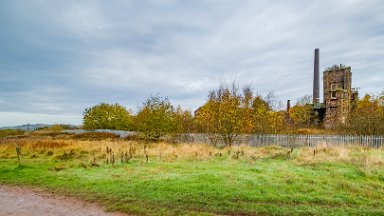 whitfield-valley-and-chatterley-PLGM-F24_12348r1 11th November 2024: Chatterley Whitfield Country Park: © 2024 Paul L.G. Morris: Footpath by the colliery