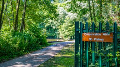 Westport-lake-PLGM-F24_8113r1 29th July 2024: Westport Lake Nature Reserve: © 2024 Paul L.G. Morris: The path around the smaller lake to the south