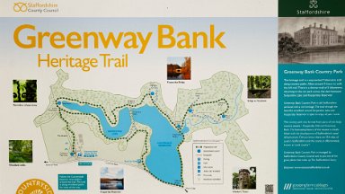 Greenway-bank-knypersley-PLGM-F24_11345r1 6th September 2024: Greenway Bank and Knypersley Reservoir: Visitor centre map: ©