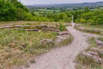 whitfield-valley-and-chatterley-PLGM-H25_4003r1 22nd May 2025: Chatterley Whitfield Colliery: © 2025 Paul L.G. Morris: View from the spoil heap