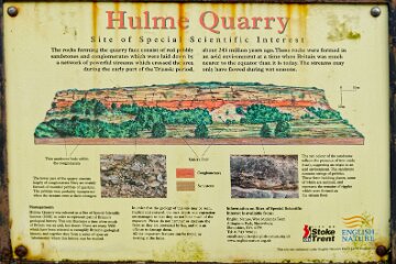 Park-Hall-CP-PLGM-F25_3857r1 30th October 2025: Park Hall Country Park: © 2025 Paul L.G. Morris: Hulme quarry signage